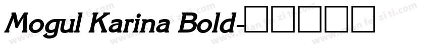 Mogul Karina Bold字体转换